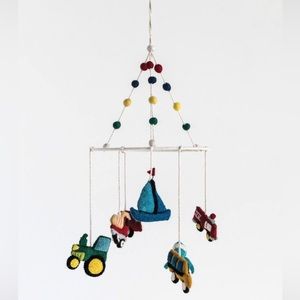 CreativeCo-Op Transportation Wool Mobile Rare